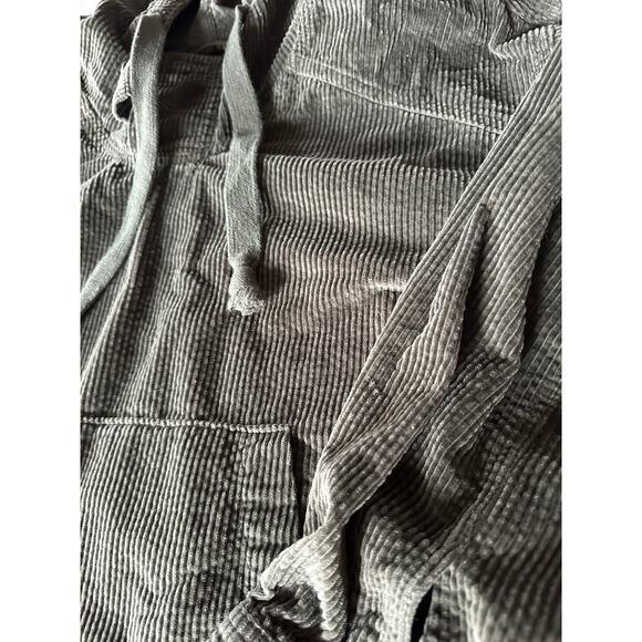 American Eagle corduroy hooded green pullover XS long sleeve green women’s - Picture 2 of 8